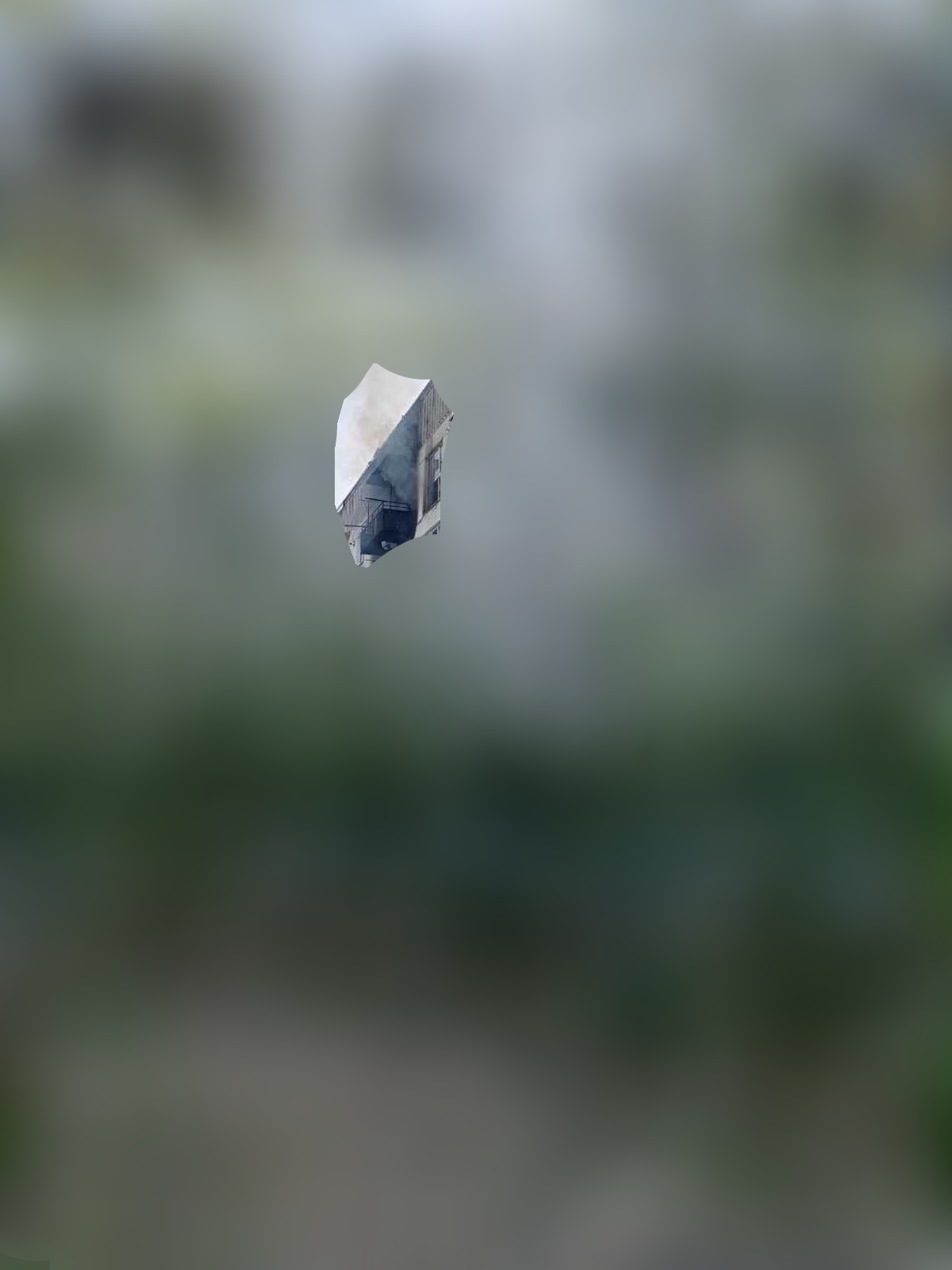 An image found by Kateryna of what potentially could be Schrödinger’s Flat, anonymised by me to point to what could be Kateryna’s balcony. Schrödinger’s Flat