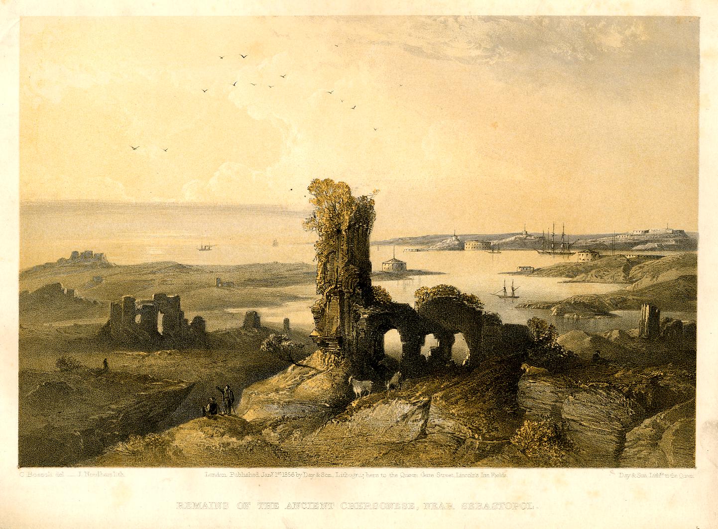 The ruins of the ancient city of Chersonesos