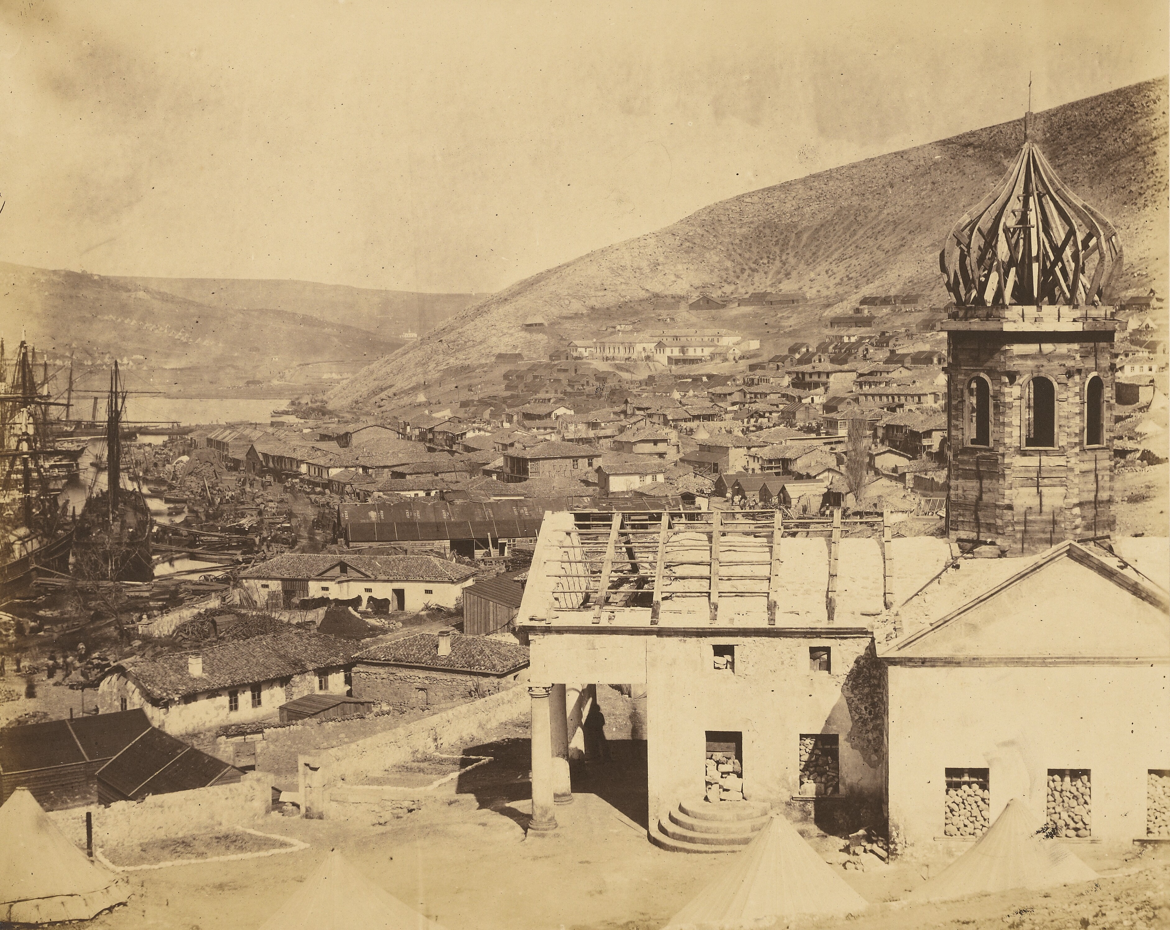 The Russian Church and Town of Balaklava